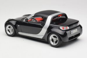 Smart Roadster Svart Bburago 1:18 34099-M1 Metall — bild 7 av 8