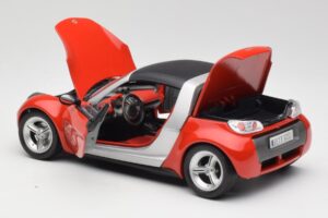 Smart Roadster Röd Bburago 1:18 34099 Metall — bild 5 av 8