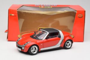 Smart Roadster Röd Bburago 1:18 34099 Metall — bild 8 av 8