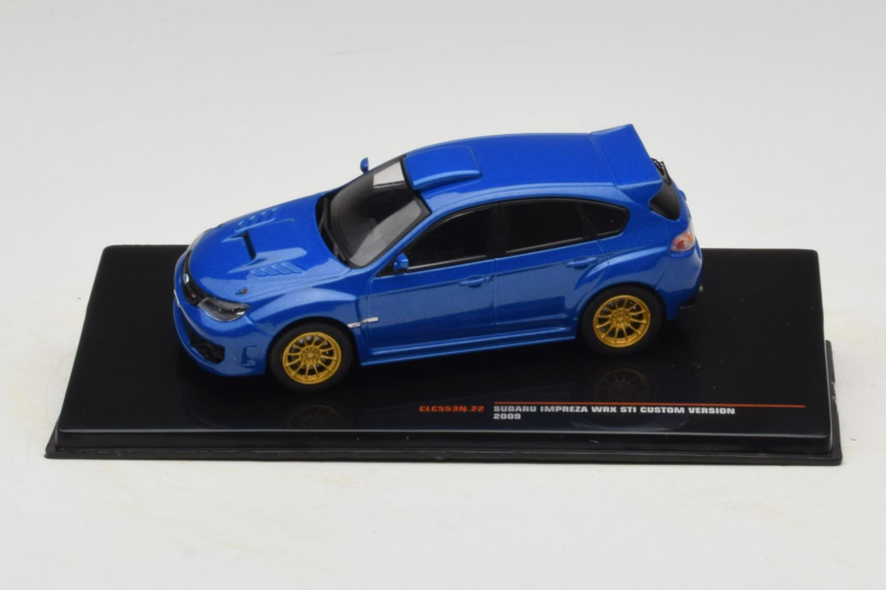 Subaru Impreza WRX STI GR Custom Version Blå IXO 1:43 CLC553N Metall