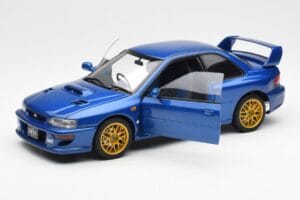 Subaru Impreza 22B Upgraded Version Blå Med Guld Fälgar AUTOart 1:18 78602 Metall — bild 2 av 8