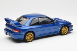 Subaru Impreza 22B Upgraded Version Blå Med Guld Fälgar AUTOart 1:18 78602 Metall — bild 3 av 8