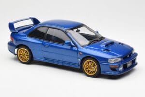 Subaru Impreza 22B Upgraded Version Blå Med Guld Fälgar AUTOart 1:18 78602 Metall — bild 6 av 8