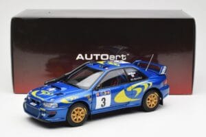 Subaru Impreza WRC #3 C. McRae / N. Grist Safari Rally Winner 1997 AUTOart 1:18 89792 Metall — bild 8 av 8
