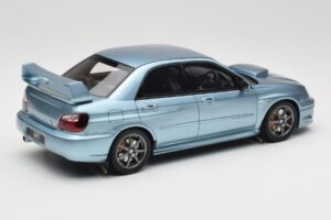 Subaru Impreza WRX STi WR1 GD P. Solberg Edition Ice Blue Metallic Otto 1:18 OT1114 Resin — bild 2 av 6