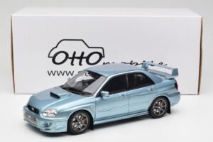 Subaru Impreza WRX STi WR1 GD P. Solberg Edition Ice Blue Metallic Otto 1:18 OT1114 Resin — bild 6 av 6