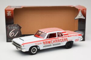 Dodge 330 Super Stock Ramchargers NHRA 1964 Highway 61 1:18 50044 Metall — bild 8 av 8