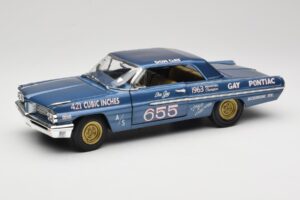Pontiac Catalina Super Duty Super Stock #655 Blå 1962 Auto World 1:18 AW201/06 Metall
