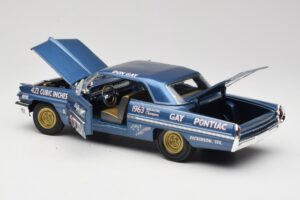 Pontiac Catalina Super Duty Super Stock #655 Blå 1962 Auto World 1:18 AW201/06 Metall — bild 5 av 8
