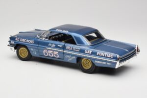 Pontiac Catalina Super Duty Super Stock #655 Blå 1962 Auto World 1:18 AW201/06 Metall — bild 7 av 8
