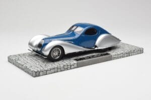 Talbot-Lago T150 C-SS Coupe Blå Silver Minichamps 1:18 107117122 Resin