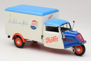 Tempo Dreirad Kastenwagen Pepsi Minichamps 1:18 150099024 Metall — bild 6 av 8