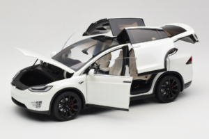 Tesla Model X Vit OEM 1:18 TESLA001 Metall — bild 2 av 8
