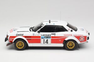 Toyota Celica 2000 GT RA21 #14 P-I. Walfridson RAC Rally 1977 IXO 1:18 18RMC189B Metall — bild 3 av 6