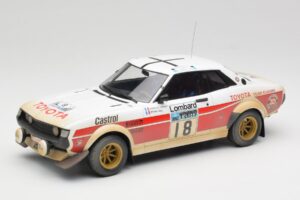 Toyota Celica 2000 GT RA21 #18 J-L. Therier RAC Rally 1977 IXO 1:18 18RMC189C Metall