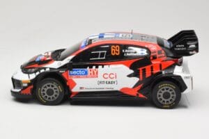 Toyota GR Yaris Rally1 #69 Toyota Gazoo Racing WRT K. Rovanpera / J. Halttunen Rally Finland 2024 IXO 1:18 18RMC218 Metall — bild 3 av 6