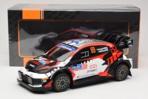 Toyota GR Yaris Rally1 #69 Toyota Gazoo Racing WRT K. Rovanpera / J. Halttunen Rally Finland 2024 IXO 1:18 18RMC218 Metall — bild 6 av 6