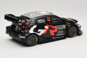 Toyota GR Yaris WRC #33 E. Evans / S. Martin Rally Monte Carlo 2025 IXO 1:18 18RMC229B Metall — bild 2 av 6