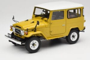Toyota Land Cruiser FJ40 Senaps Gul Kyosho 1:18 08971Y Metall