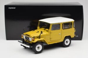 Toyota Land Cruiser FJ40 Senaps Gul Kyosho 1:18 08971Y Metall — bild 8 av 8