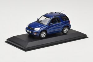 Toyota RAV4 Mörkblå Grå Interiör Minichamps 1:43 433166004 Metall — bild 2 av 4