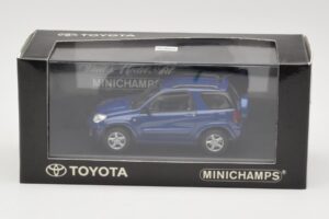 Toyota RAV4 Mörkblå Grå Interiör Minichamps 1:43 433166004 Metall — bild 4 av 4