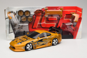 Toyota Supra A80 Guld Tunerz Edition Hot Wheels 1:18 B6091 Metall — bild 2 av 7