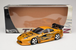 Toyota Supra A80 Guld Tunerz Edition Hot Wheels 1:18 B6091 Metall — bild 7 av 7