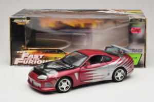 Toyota Supra A80 Fast & Furious Lila Silver ERTL 1:18 33708 Metall — bild 6 av 6