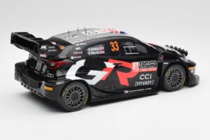 Toyota Yaris Rally1 WRC #33 E. Evans / S. Martin Rally Monte Carlo Night Version 2024 IXO 1:18 18RMC197 Metall — bild 2 av 6