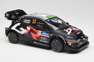 Toyota Yaris Rally1 WRC #33 E. Evans / S. Martin Rally Sweden 2024 IXO 1:18 18RMC200 Metall — bild 4 av 6