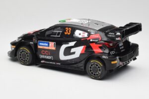 Toyota Yaris Rally1 WRC #33 E. Evans / S. Martin Rally Sweden 2024 IXO 1:18 18RMC200 Metall — bild 5 av 6