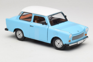 Trabant 601 Deluxe Blå Vit Sun Star 1:18 4286 Metall — bild 4 av 6