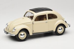Volkswagen Beetle Type 1 Classic Vit Welly 1:18 18040W Metall