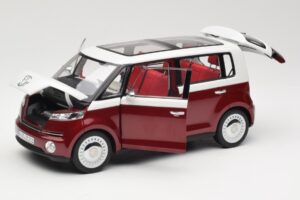 Volkswagen Bulli Minibus Concept Röd & Vit Norev 1:18 7E9099203BL9 Metall — bild 2 av 8