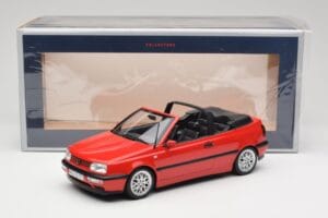 Volkswagen Golf Cabriolet Mk3 Röd Norev 1:18 188433 Metall — bild 6 av 6
