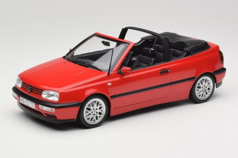 Volkswagen Golf Cabriolet Mk3 Röd Norev 1:18 188433 Metall