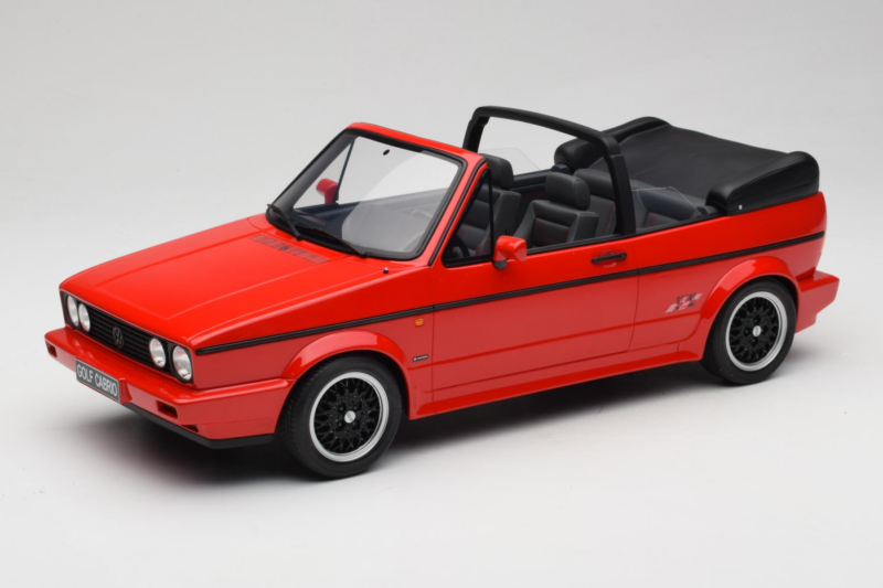 Volkswagen Golf Mk1 Cabriolet Sportline Röd Otto 1:12 G095 Resin