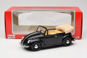 Volkswagen Beetle Cabriolet Svart Maisto 1:18 37800-M6 Metall — bild 8 av 8