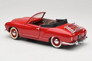 Volkswagen Karmann Ghia Cabriolet Röd Solido 1:18 8058 Metall — bild 5 av 8