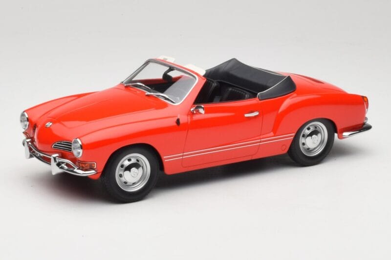 Volkswagen Karmann Ghia Cabriolet Röd Minichamps 1:18 155054030 Metall