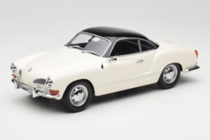Volkswagen Karmann Ghia Gräddvit Svart Minichamps 1:18 155054021 Metall