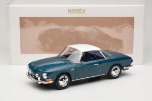 Volkswagen Karmann Ghia Type 34 1500 Sea Blue Norev 1:18 188646 Metall — bild 8 av 8