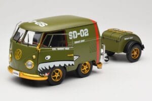 Volkswagen Kool Kombi Army Fighter Green Solido 1:18 S1810901 Metall — bild 2 av 8