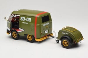 Volkswagen Kool Kombi Army Fighter Green Solido 1:18 S1810901 Metall — bild 5 av 8