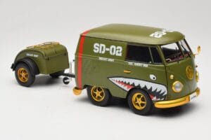 Volkswagen Kool Kombi Army Fighter Green Solido 1:18 S1810901 Metall — bild 6 av 8