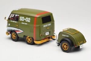 Volkswagen Kool Kombi Army Fighter Green Solido 1:18 S1810901 Metall — bild 7 av 8
