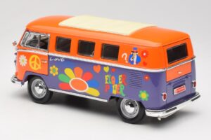 Volkswagen Microbus T1 Flower Power Road Signature 1:18 92329 Metall — bild 7 av 8