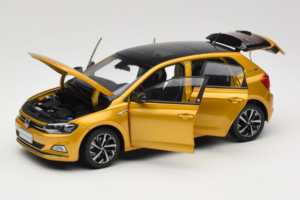 Volkswagen Polo Plus Gul OEM 1:18 ZVY000009GEL Metall — bild 2 av 8