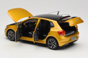 Volkswagen Polo Plus Gul OEM 1:18 ZVY000009GEL Metall — bild 5 av 8